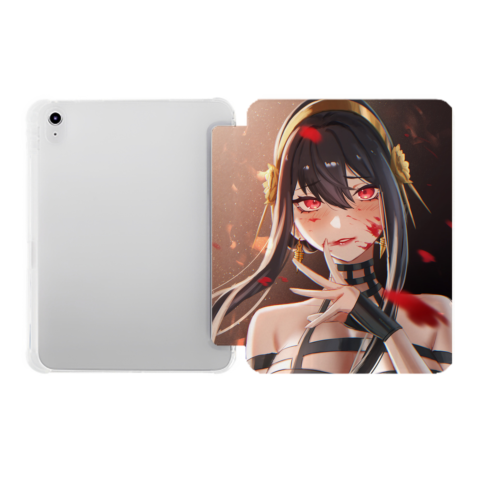 （画像用） SPY×FAMILY间谍家家酒 IPad ケース ペン収納付き 三つ折りスタンド PUレザー×シリコン 対応機種9.5/10.5/10.9インチ